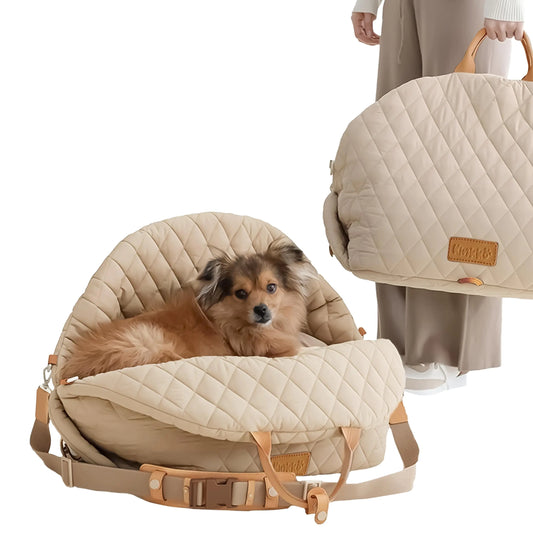 Ride & Rest Pup Hub: The Ultimate 3-in-1 Pet Car Seat & Bed! 🚗💖