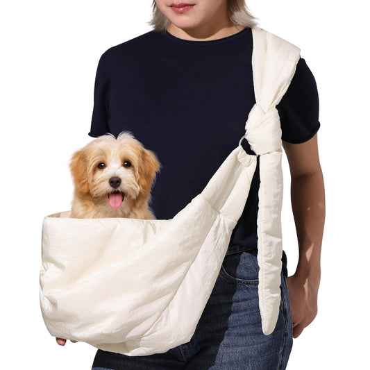 The UltraLite Paws Sling: Minimalist Ergonomic Dog Carrier for Stylish Adventures! 🐶✨